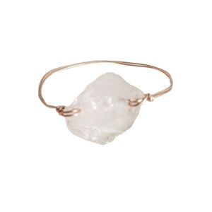 Sea Glass Gold Wire Bracelet